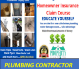Plumbing Contractor Educational Home Claims Course – COMING SOON